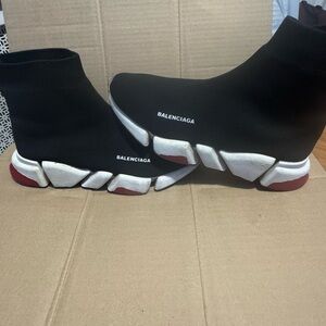 Balenciaga Black and White Sock Sneakers